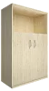 Офисный шкаф средний широкий (2 низкие двери ЛДСП)