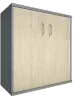 Офисный шкаф низкий широкий (2 низкие двери ЛДСП)