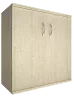 Офисный шкаф низкий широкий (2 низкие двери ЛДСП)
