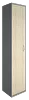Офисный шкаф высокий узкий (1 высокая дверь ЛДСП), Л/Пр.