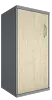 Офисный шкаф узкий низкий закрытый, Л/Пр.