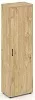 Гардероб узкий неглубокий универсальный, задняя стенка ЛДСП