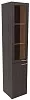 Офисный шкаф высокий узкий со стеклом
