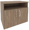 Офисная тумба для оргтехники, с нишей и распашными дверцами