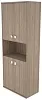 Офисный шкаф высокий для документов полузакрытый
