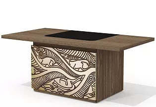 Стол руководителя с декор. траверсом