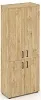 Офисный шкаф высокий широкий (2 низких + 2 средних фасада, задняя стенка ЛДСП