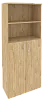 Офисный шкаф высокий широкий (2 средних фасада ЛДСП)