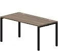 Стол письменный (2 громмета) на П-образном металлокаркасе Strike