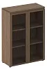 Шкаф для документов средний со стеклянными дверями