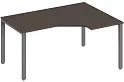Стол эргономичный Trend на П-образном металлокаркасе, правый