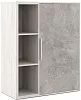 Офисный шкаф средний с вертикальной нишей