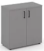 Офисный шкаф низкий широкий (2 низких фасада, задняя стенка ЛДСП)