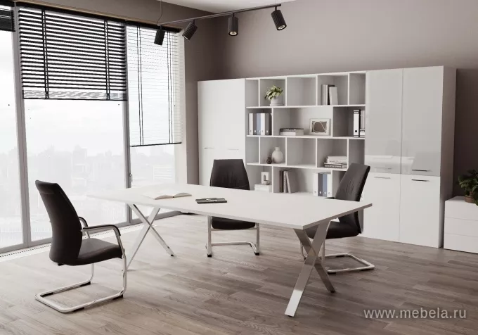 столы Кросс Белый