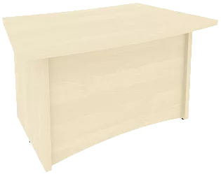 Офисный письменный стол для руководителя (криволинейный)