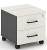 Тумба мобильная 2 ящика. Стандартные колеса