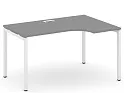 Стол рабочий эргономичный на П-образных опорах 40х40 (Левый/Правый)