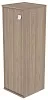 Офисный шкаф узкий средний закрытый