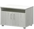 Офисная тумба для оргтехники, с нишей и распашными дверцами
