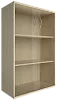 Офисный шкаф средний широкий со стеклом