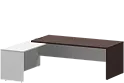 Стол руководителя с приставкой (левый)