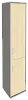 Офисный шкаф высокий узкий закрытый 2 секции, Л/Пр.