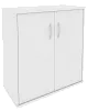 Офисный шкаф низкий широкий (2 низкие двери ЛДСП)