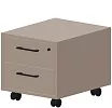 Тумба мобильная 2 ящика (центр.замок)