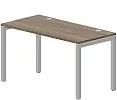 Стол рабочий на металлокаркасе (П-опоры / 2 громмета)