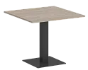 Стол для переговоров квадратный на металлической опоре