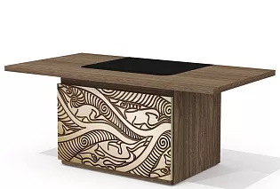 Стол руководителя с декор. траверсом