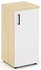 Офисный шкаф низкий узкий левый / правый (1 низкий фасад, задняя стенка ЛДСП)