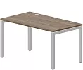 Стол рабочий на металлокаркасе (П-опоры / 2 громмета)
