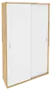 Офисный шкаф-купе комбинированный (полки + гардероб)