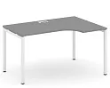 Стол рабочий эргономичный на П-образных опорах 40х40 (Левый/Правый)