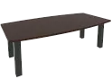 Стол для переговоров на металлокаркасе (антрацит)