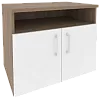 Офисная тумба для оргтехники, с нишей и распашными дверцами