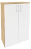 Офисный шкаф средний широкий (2 средних фасада ЛДСП)