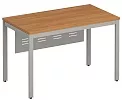 Стол письменный на металлокаркасе с металлическим экраном