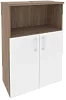 Офисный шкаф средний широкий (2 низких фасада ЛДСП)