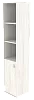 Офисный шкаф высокий узкий полузакрытый(Л/Пр)