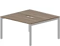 Составной стол на 2 рабочих места (2 эргономичных выреза)