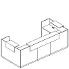 Стойка ресепшн П-образная