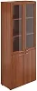 Офисный шкаф высокий широкий со стеклом