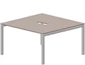 Составной стол на 2 рабочих места (2 эргономичных выреза)