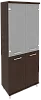 Офисный шкаф высокий широкий со стеклом