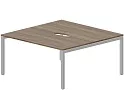 Составной стол на 2 рабочих места (2 эргономичных выреза)
