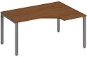Стол эргономичный Trend на П-образном металлокаркасе, правый