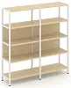 Двухсекционный стеллаж четырехярусный