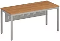 Стол письменный на металлокаркасе с металлическим экраном